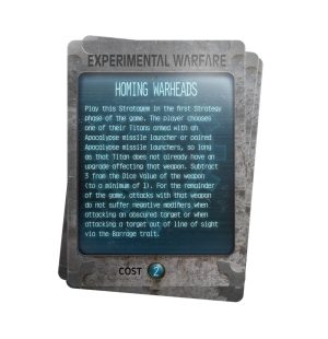 Adeptus Titanicus: The Defence of Ryza Stratagem Cards