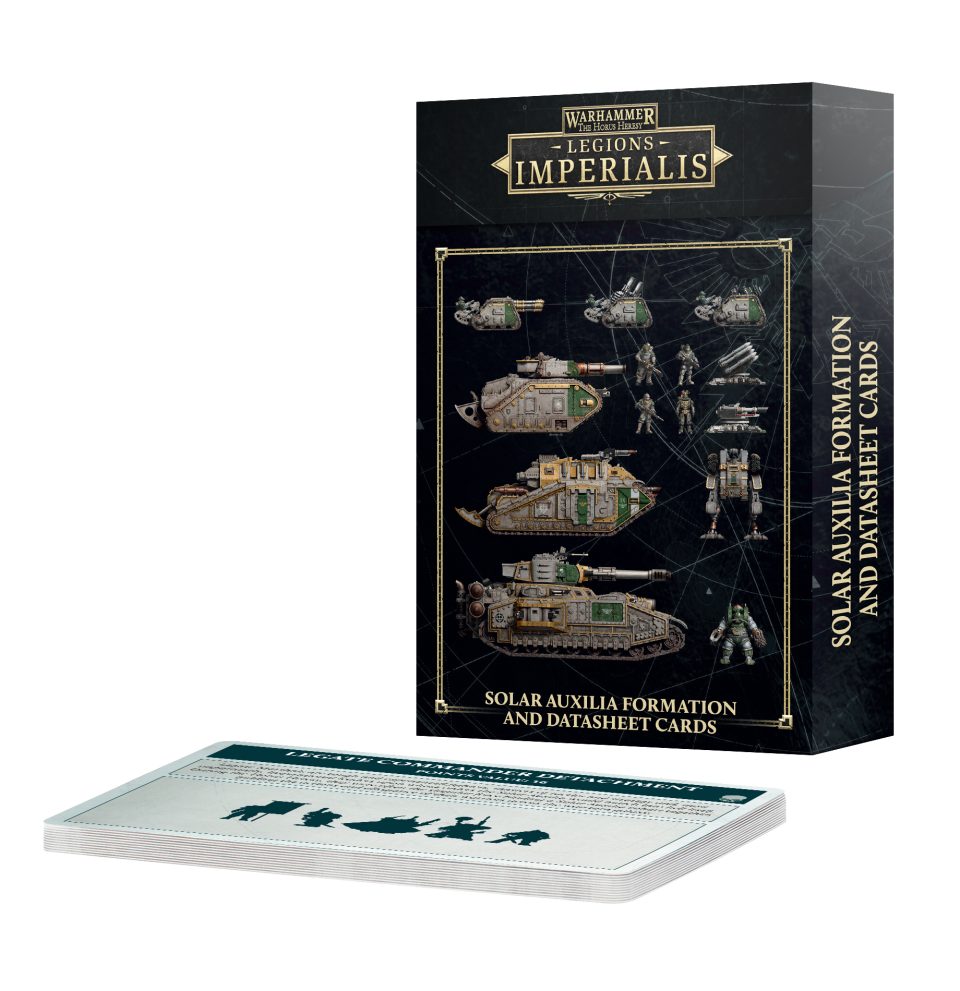 Solar Auxilia Formation and Datasheet Cards