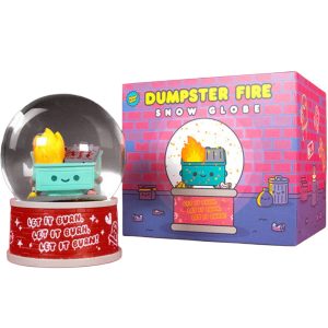 Dumpster Fire Snow Globe
