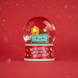Dumpster Fire Snow Globe